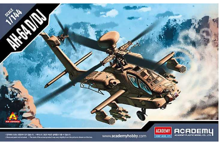 Model Kit vrtulník 12625 - AH-64D/DJ (1:144)