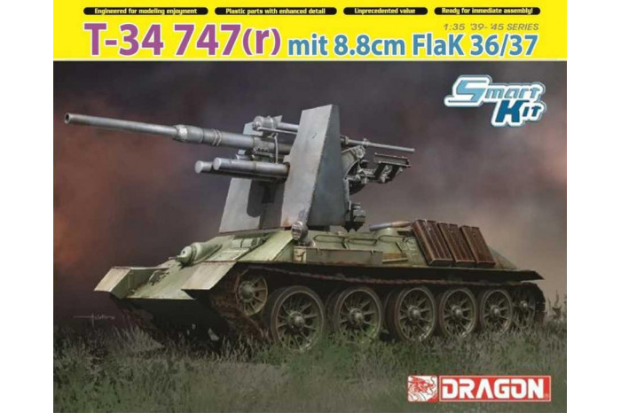 T-34 747(r) with 8.8cm FlaK 36/37 (1:35) - 6986