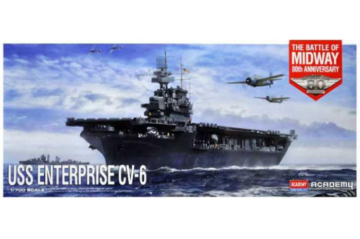 Model Kit loď 14409 - USS Enterprise CV-6 "Batte of Midway" (1:700)