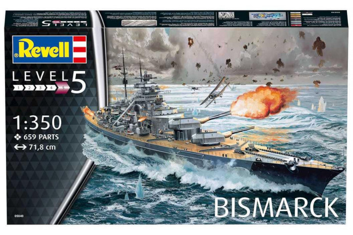 Plastic ModelKit loď 05040 - Battleship BISMARCK (1:350)