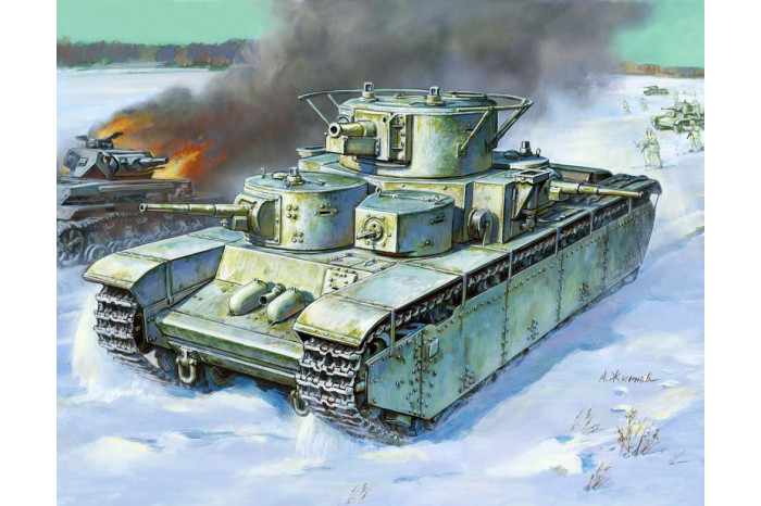 Model Kit tank 3667 - T-35 Heavy Soviet Tank (1:35)