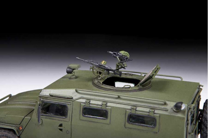 Model Kit military 3668 - Russian Armored Vehicle GAZ "Tiger" (1:35)
