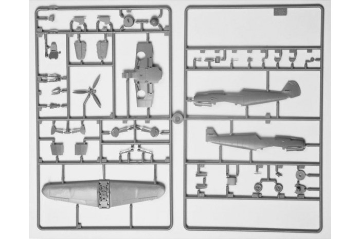 Snap Kit letadlo 7302 - Messerschmitt B-109 F2 (1:72)