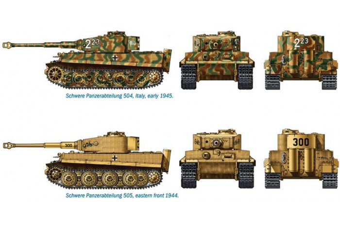 Fast Assembly tanky 7505 - Pz.Kpfw.VI TIGER I Ausf.E (1:72)