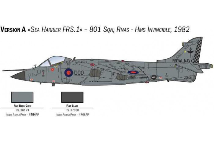 Model Kit letadlo 1236 - SEA HARRIER FRS.1 (1:72)