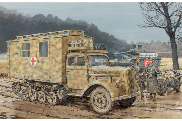 Model Kit military 6766 - Sd.Kfz.3 Maultier Ambulance (Smart Kit) (1:35)
