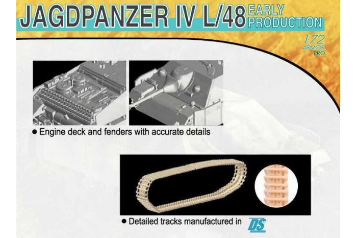 Model Kit military 7276 - JAGDPANZER IV L/48 EARLY PRODUCTION (1:72)