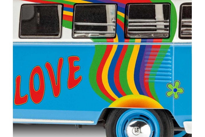 Plastic ModelKit auto 07050 - VW T1 Samba Bus "Flower Power" (1:24)