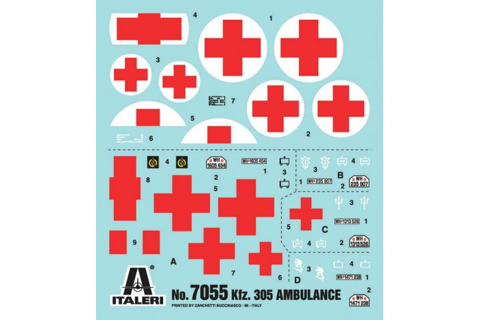 Model Kit military 7055 - Kfz. 305 AMBULANCE (1:72)
