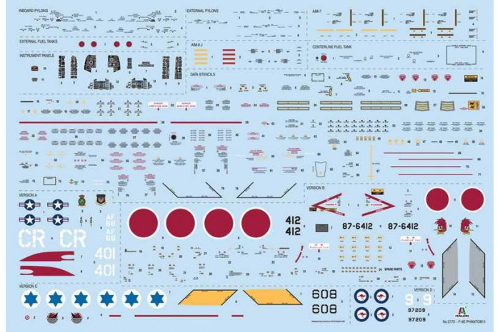 Model Kit letadlo 2770 - F-4E PHANTOM II (1:48)