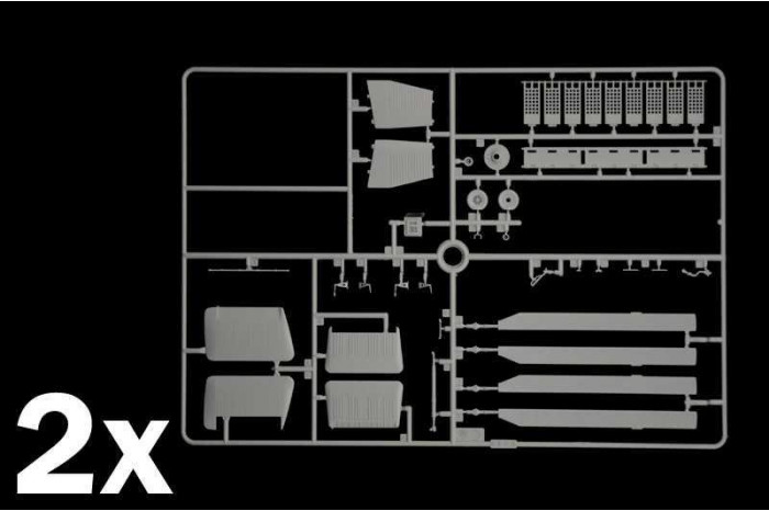 Model Kit vrtulník 2774 - H-21C Flying Banana GunShip (1:48)