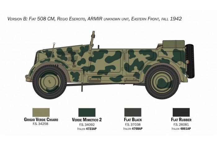 Model Kit tank 6550 - 508 CM "COLONIALE" STAFF CAR (1:35)