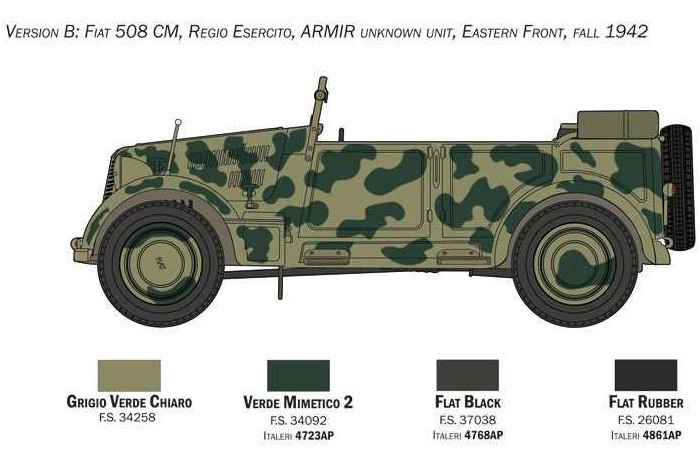 Model Kit tank 6550 - 508 CM "COLONIALE" STAFF CAR (1:35)