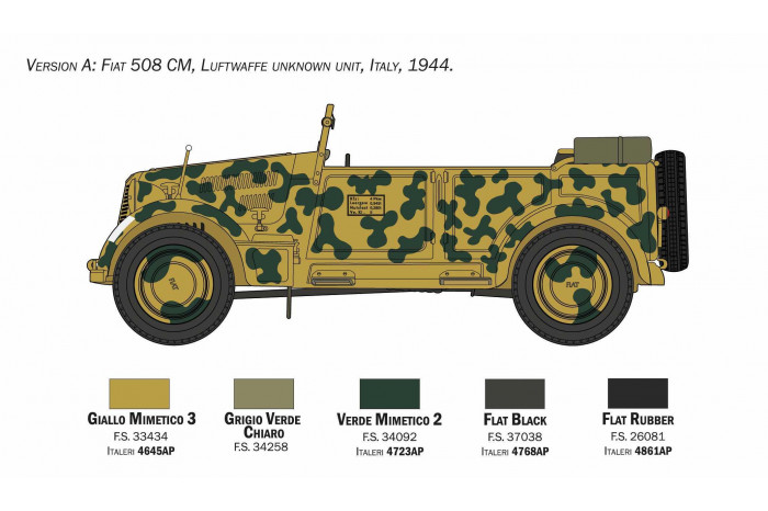 Model Kit tank 6550 - 508 CM "COLONIALE" STAFF CAR (1:35)