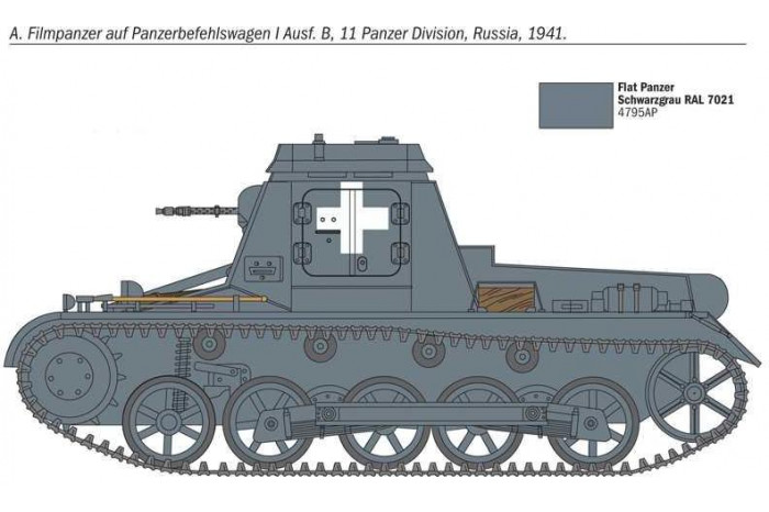 Model Kit military 7072 - SD. KFZ. 265 PANZERBEFEHLSWAGEN (1:72)