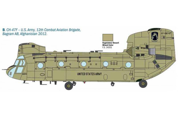 Model Kit vrtulník 2779 - CHINOOK HC.2 CH-47F (1:48)