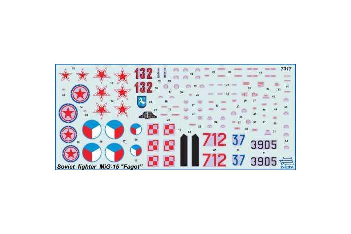 Model Kit letadlo 7317 - MIG-15 "Fagot" (1:72)