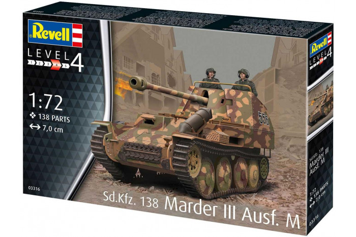 Plastic ModelKit military 03316 - Sd. Kfz. 138 Marder III Ausf. M (1:72)