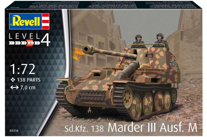 Plastic ModelKit military 03316 - Sd. Kfz. 138 Marder III Ausf. M (1:72)