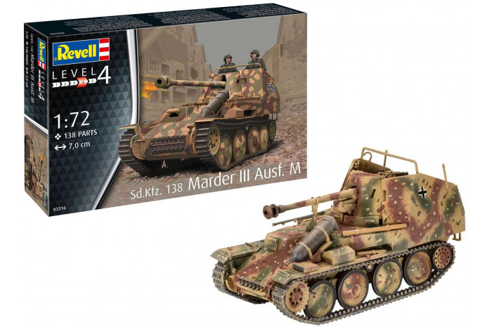 Plastic ModelKit military 03316 - Sd. Kfz. 138 Marder III Ausf. M (1:72)