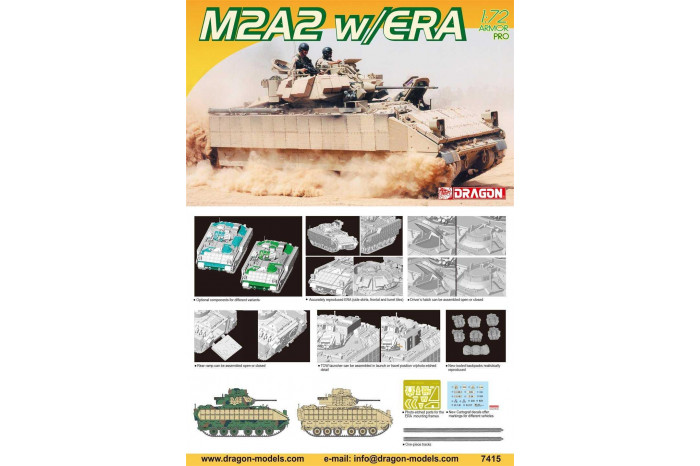 Model Kit tank 7415 - M2A2 w/ERA (1:72)