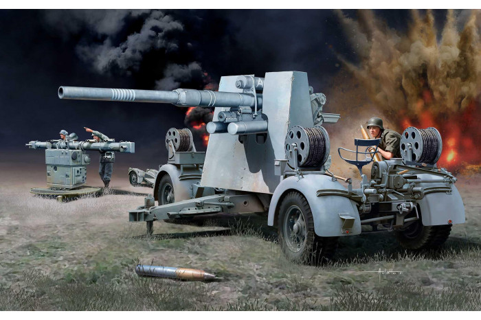 Plastic ModelKit military 03325 - 8,8 cm Flak 37 + Sd.Anh.202 (1:72)