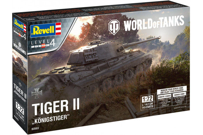 Plastic ModelKit World of Tanks 03503 - Tiger II Ausf. B "Königstiger" (1:72)