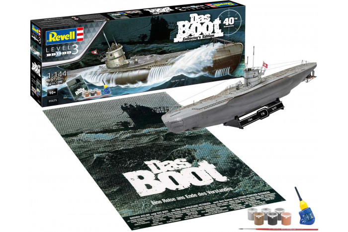 Gift-Set ponorka 05675 - Movie Set DAS BOOT - 40th Anniversary (1:144)