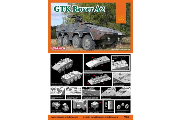 Model kit military 7680 - GTK Boxer A2 (1:72)