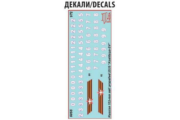 Model Kit tank 5055 - 2S35 "Koalitsya-SV" Self Propelled Howitzer (1:72)