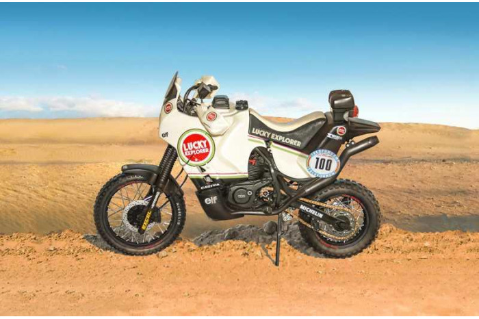 Model Kit motorka 4643 - Cagiva "Elephant" 850 Paris-Dakar 1987 (1:9)