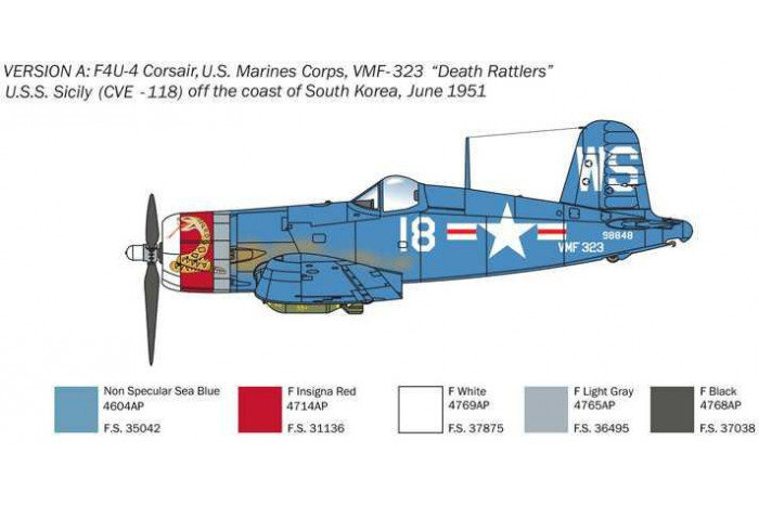 Model Kit letadlo 1453 - F-4U/4B Korean War (1:72)