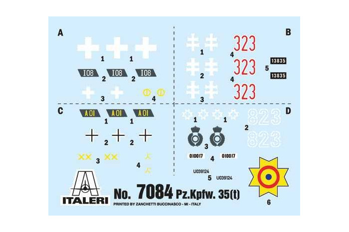 Model Kit military 7084 - Pz. Kpfw. 35(t) (1:72)