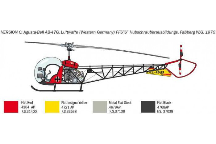 Model Kit vrtulník 2820 - OH-13 Sioux Corean War (1:48)