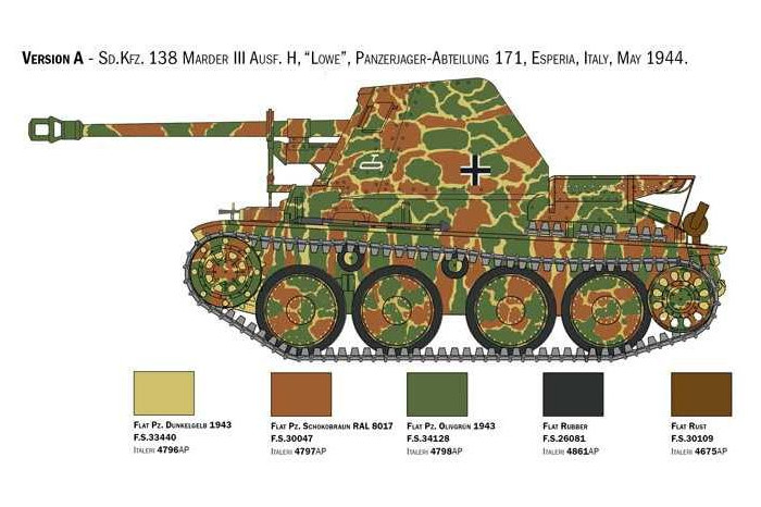 Model Kit military 6566 - Sd.Kfz 138 Ausf. H Marder III with crew (1:35)