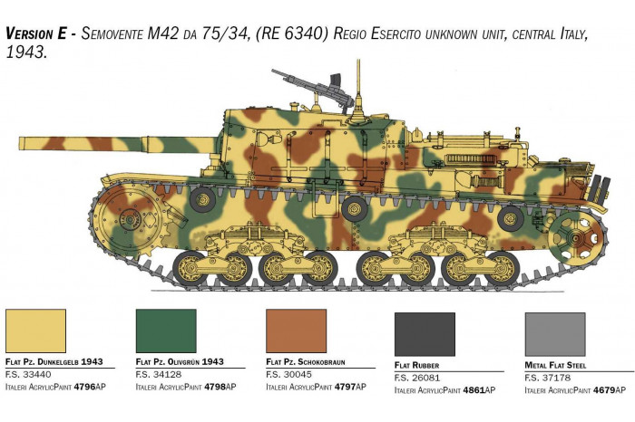 Model Kit tank 6584 - Semovente M42 da 75/34 (1:35)