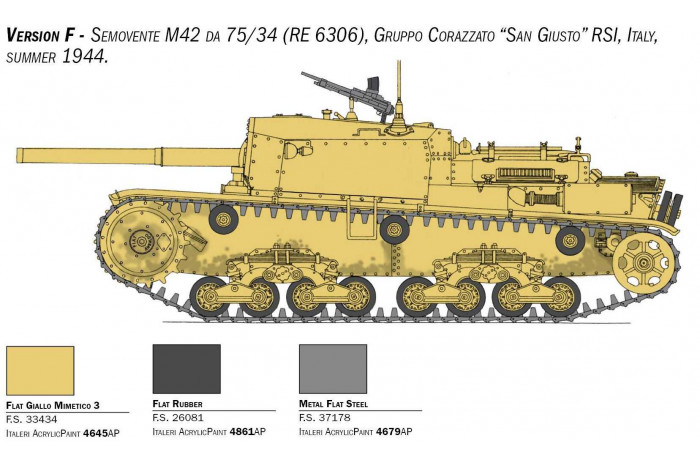Model Kit tank 6584 - Semovente M42 da 75/34 (1:35)