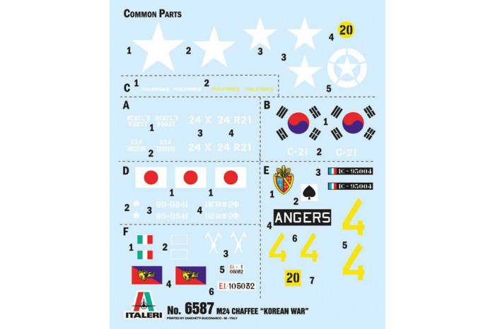 Model Kit tank 6587 - M24 "Chaffee" Korean War (1:35)
