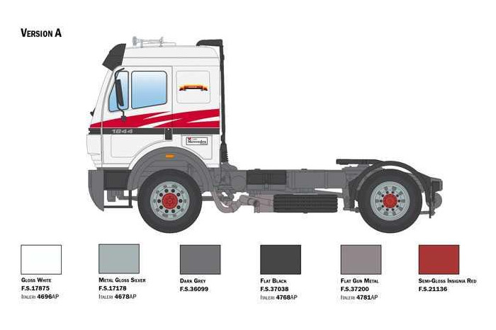 Model Kit truck 3956 - Mercedes-Benz SK 1844LS V8 (1:24)