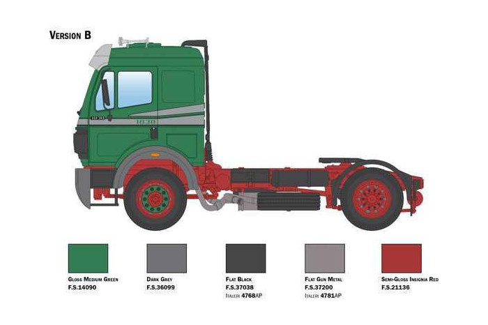 Model Kit truck 3956 - Mercedes-Benz SK 1844LS V8 (1:24)