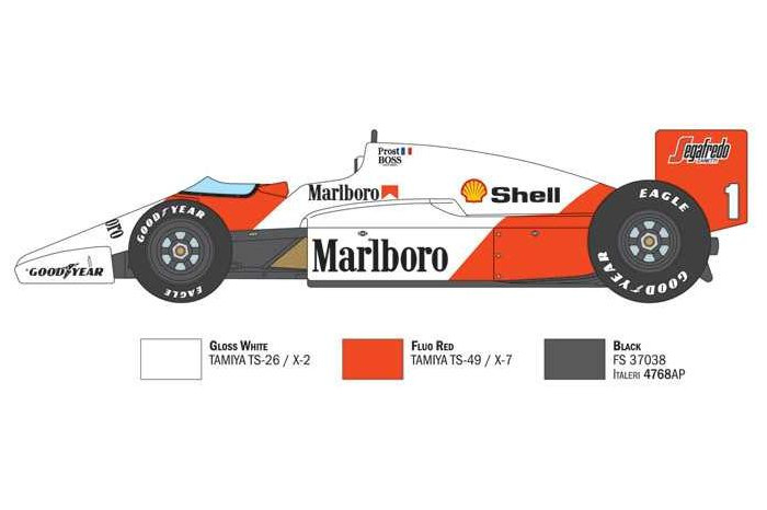 Model Kit auto 4711 - Mc Laren MP4/2C Prost Rosberg (1:12)