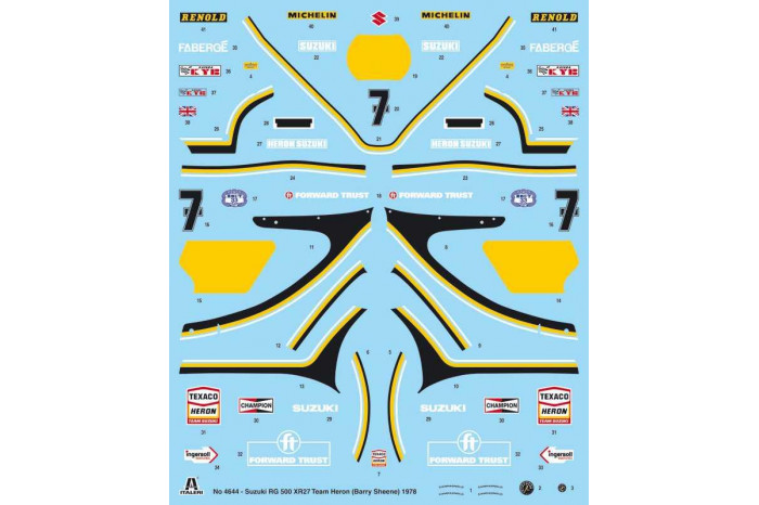Model Kit motorka 4644 - Suzuki RG 500 XR27 (Team Heron - Barry Sheene) 1978 (1:9)