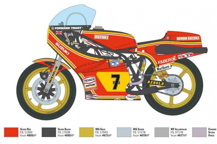Model Kit motorka 4644 - Suzuki RG 500 XR27 (Team Heron - Barry Sheene) 1978 (1:9)