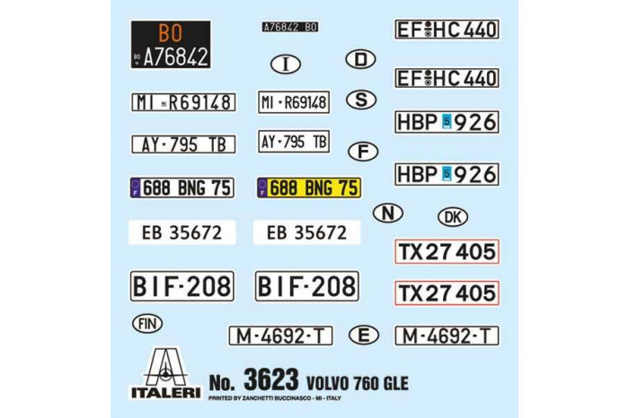 Model Kit auto 3623 - Volvo 760 GLE (1:24)
