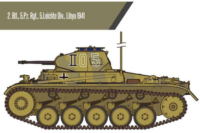 Model Kit tank 13535 - German Panzer II Ausf.F "North Africa" (1:35)
