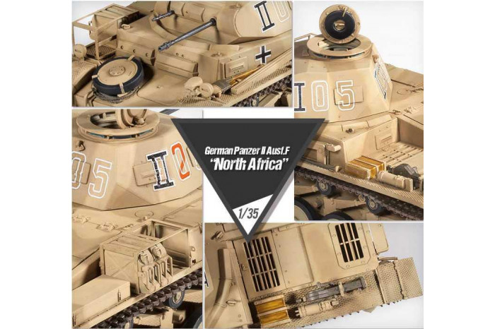 Model Kit tank 13535 - German Panzer II Ausf.F "North Africa" (1:35)