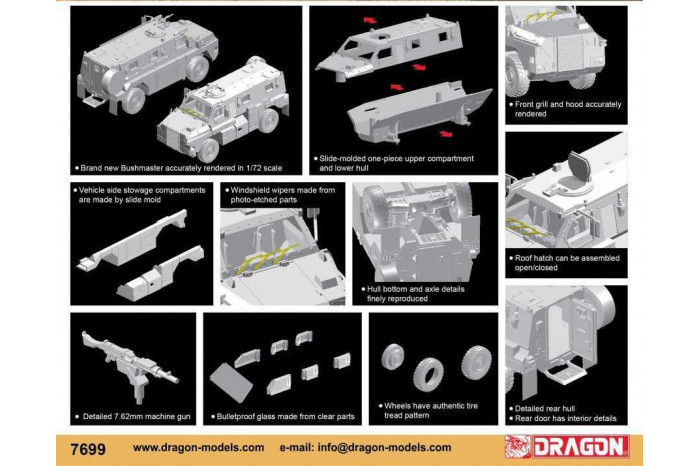 Model Kit military 7699 - Bushmaster Protected Mobility Vehicle (1:72)