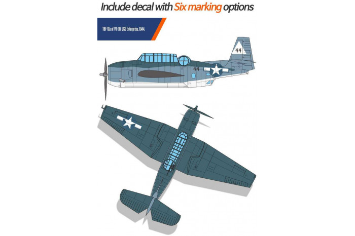 Model Kit letadlo 12340 - USN TBF-1C "Battle of Leyte Gulf" (1:48)