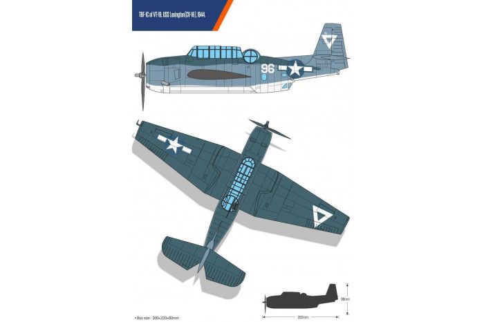 Model Kit letadlo 12340 - USN TBF-1C "Battle of Leyte Gulf" (1:48)