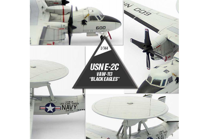 Model Kit letadlo 12623 - USN E-2C VAW-113 "BLACK EAGLES" (1:144)